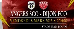 angers sco contre Dijon venredi 8 Mars