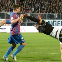 Magnifique ciseau de Khaled Ayari lors de la rencontre opposant Angers SCO au SM Caen