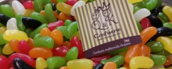 Logo de QK confiserie dans les bonbons