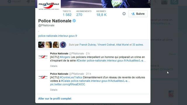 Le fameux "tweet" posté par le compte de la police nationale avant d'être retiré.