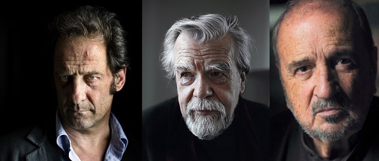 Vincent Lindon, Jean Claude Carrière et Michael Lonsdale aux Premiers Plans