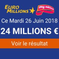 Résultat Euromillions du mardi 26 juin 2018