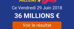 Résultat du tirage Euromillions ce vendredi 29 juin 2018