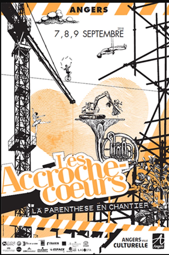 Affiche officielle des Accroches Coeurs d'Angers 2018